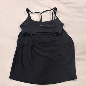 Lululemon layered sports bra with tank top